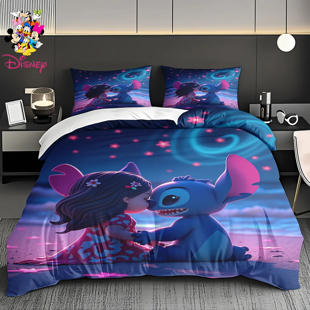 

2/3 шт., комплект пододеяльников Disney Stitch & Winnie the Pooh без наполнителя, модный и удобный полнопринтный узор