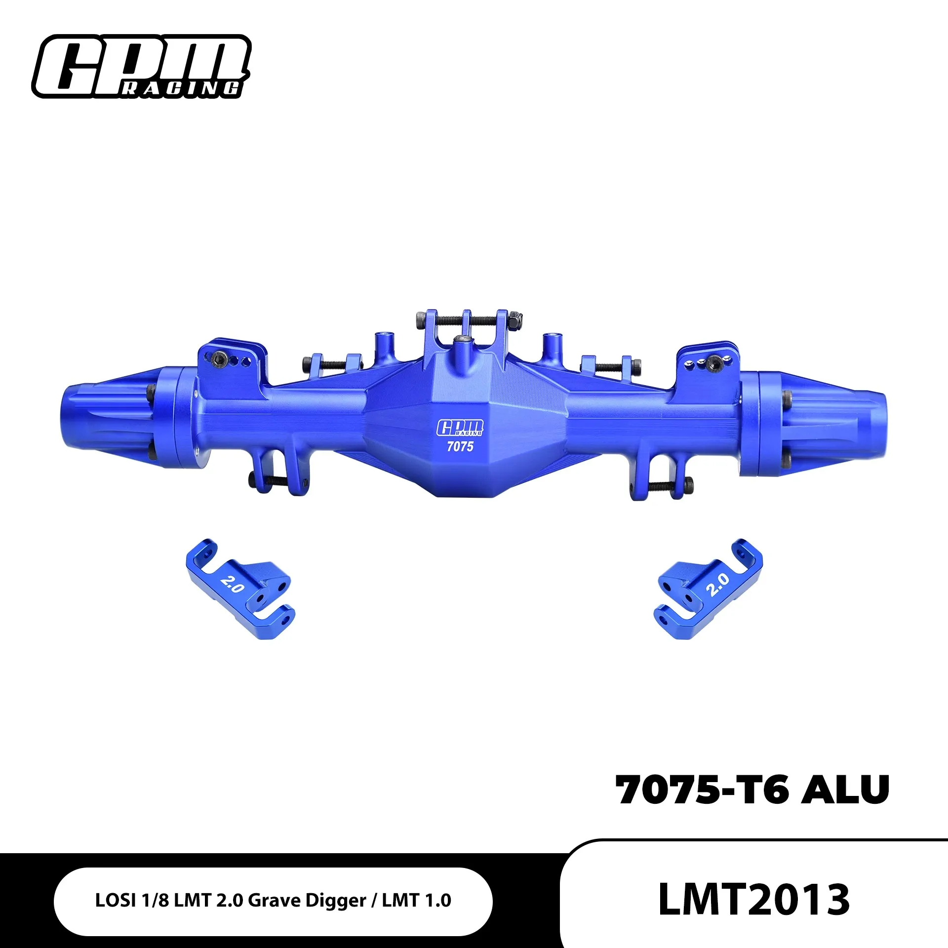 

LOSI 1/8 LMT 1.0/2.0 grave digger aluminum alloy 7075 quick detachable rear axle enlarged bearing