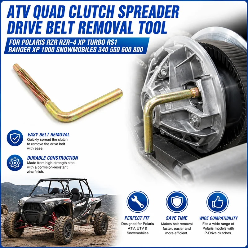 ATV Quad Clutch Spreader Drive Belt Removal Tool For Polaris RZR RZR-4 XP Turbo RS1 Ranger XP 1000 Snowmobiles 340 550 600 800