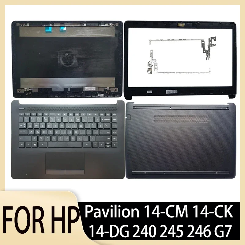 

Задняя крышка для ЖК-дисплея HP 14Q-CS 14-CM 14-CK DG TPN-I131 240 245 246 G7/Передняя панель/клавиатура для упора на ладони/Нижняя крышка/шарнир