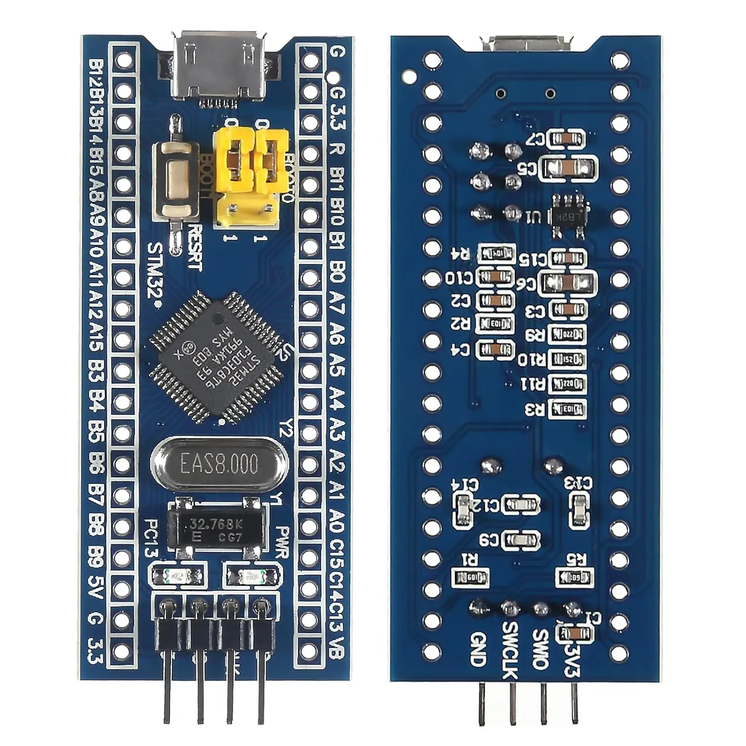 ST-Link V2 Programming Unit Emulator Downloader(Random Color) STM32F103C8T6 Minimum System Development Board Chip STM32