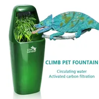 Reptile Drinking Water Filter Fountain Automatic Feeding Drinker Lizard Chameleon Snake Frog Reptiles Breeding Tank Accessories