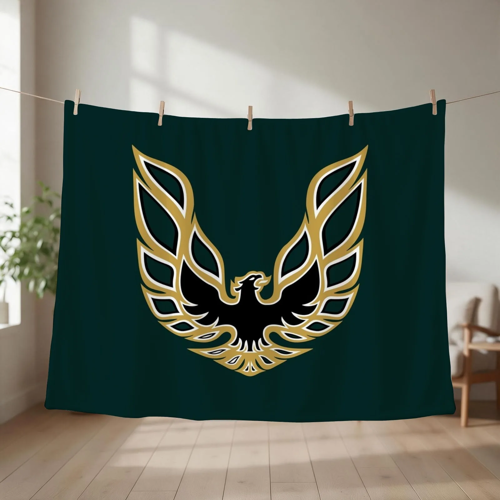 Trans Am Firebird Logo Cotton Plus Throw Blanket couch cozy soft plush fuzzy picnic outdoor blanket