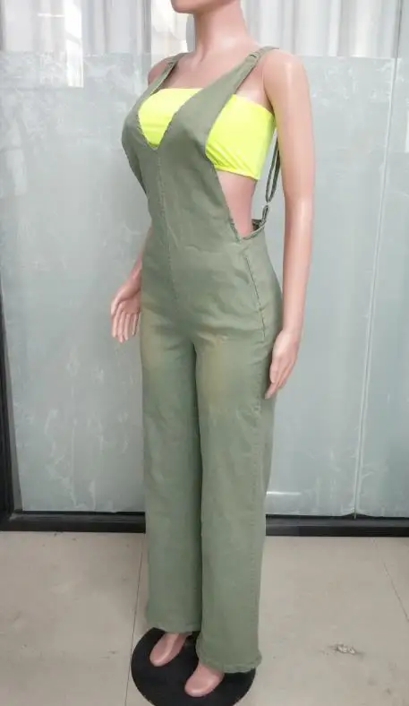 

Облегающая талия, облегающий эластичный джинсовый комбинезон с подтяжками, женская повседневная одежда, новый модный стиль, женские широкие комбинезоны