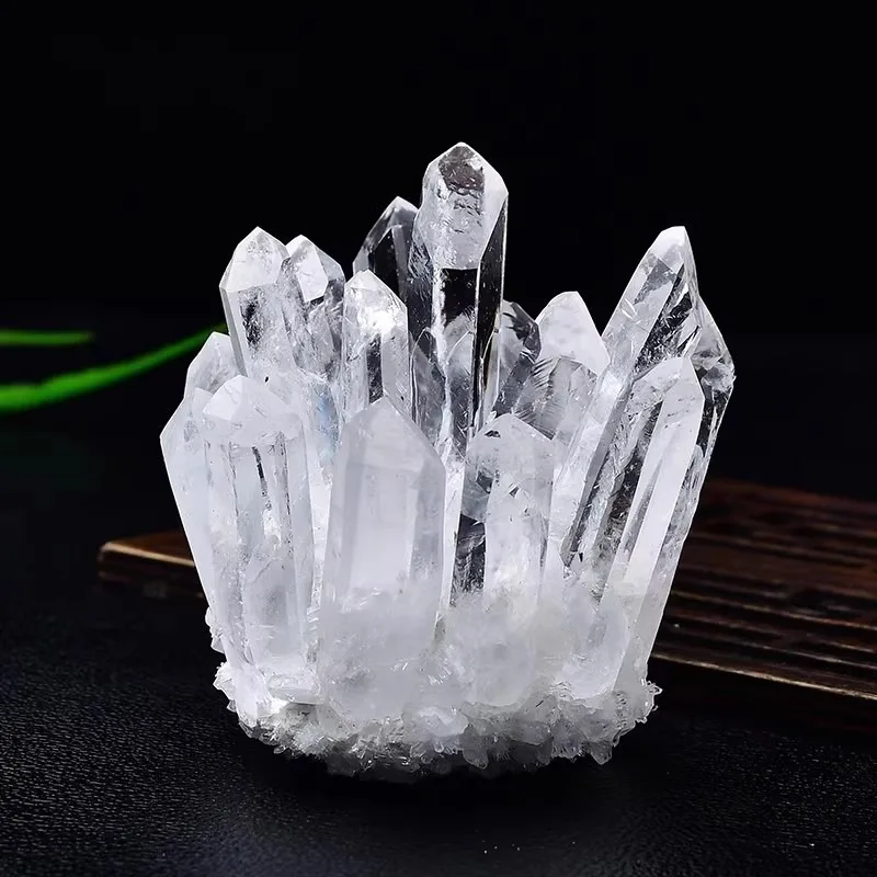 Natural White Crystal Clusters, Crystal Raw Stones, Mineral Specimens, Home Decoration Crafts, Accessories