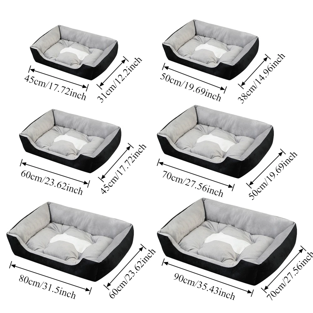 Picture 7: Bed for Cats Plush Cat Nest Kennel All Season Washable Dogs Sofa Winter Warm Thickened Kittens Bed XXS-XL Кровать Для Кошек Кот