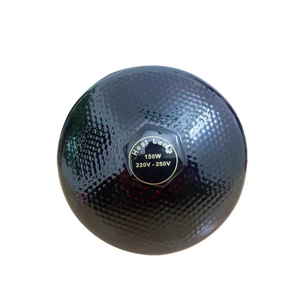 150W Infrared Heat Lamp Bulb ,Reptile Red Night Light Bulb, Far Infrared Red Baking Lamp E27 for Bearded Dragon Lizard Turtle