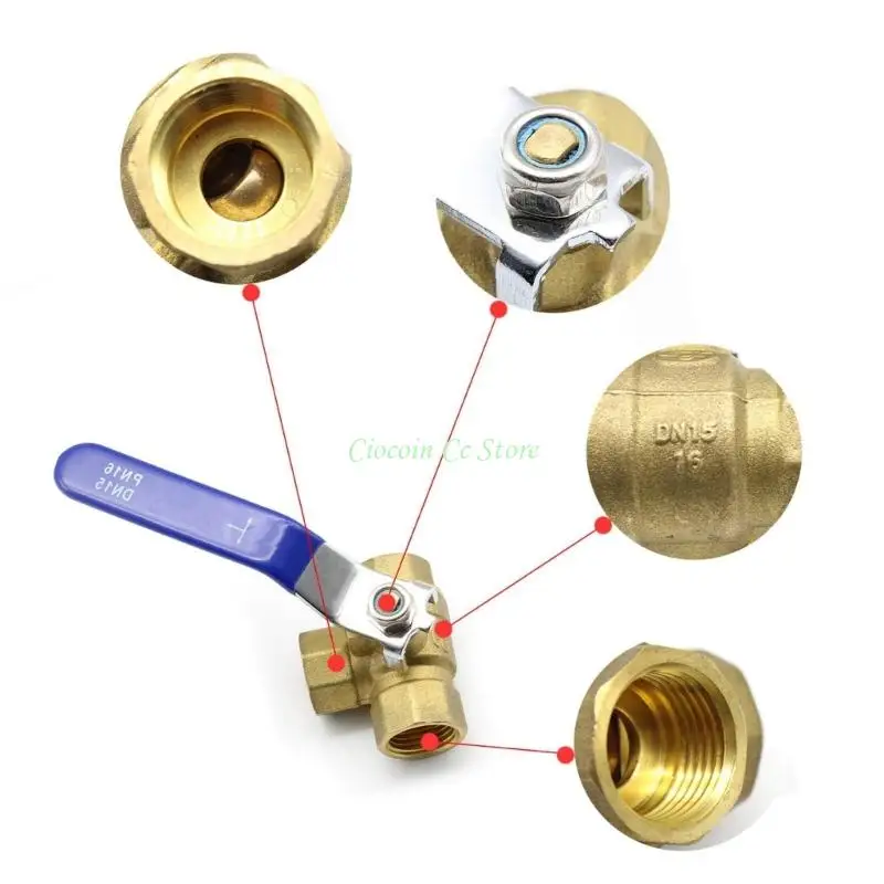 

X90F T 3 Way Industrial Ball Valves Upgrades Multi Port Brass Ball Valves 3 Type