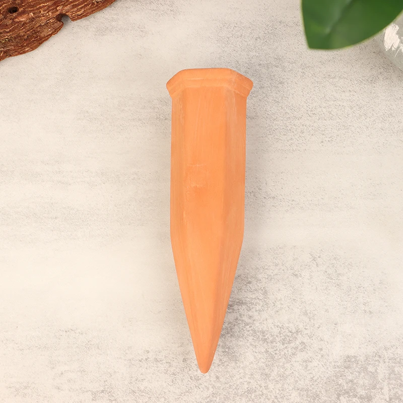 1Pc Plant Watering Device Clay Watering Spikes Automatic Watering System Cone Shaped Self Flower Pot Plant Watering Spike