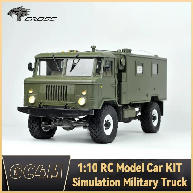 

CROSSRC GC4M 1/10 RC Buggy Military Truck Crawler Vehicle 4WD Electric Remote Control Model Command Car toys DIY assembly model