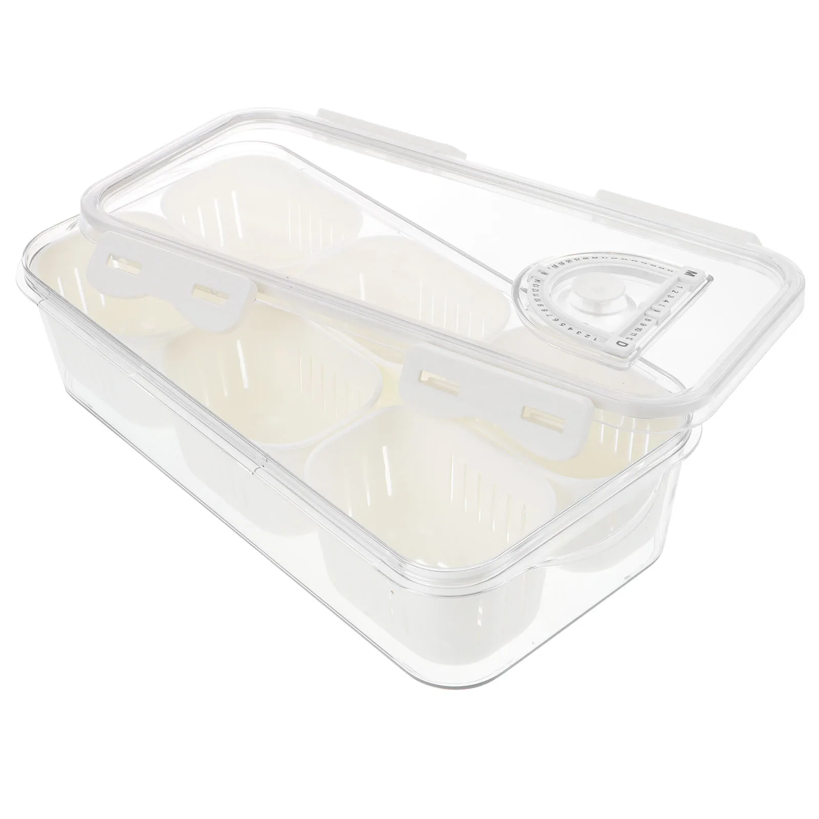 

6pcs Fridge Bins Snack Box Freezer Storage Containers Produce Organizer Large Capacity Storage Box for Vegetables Fruits Onions