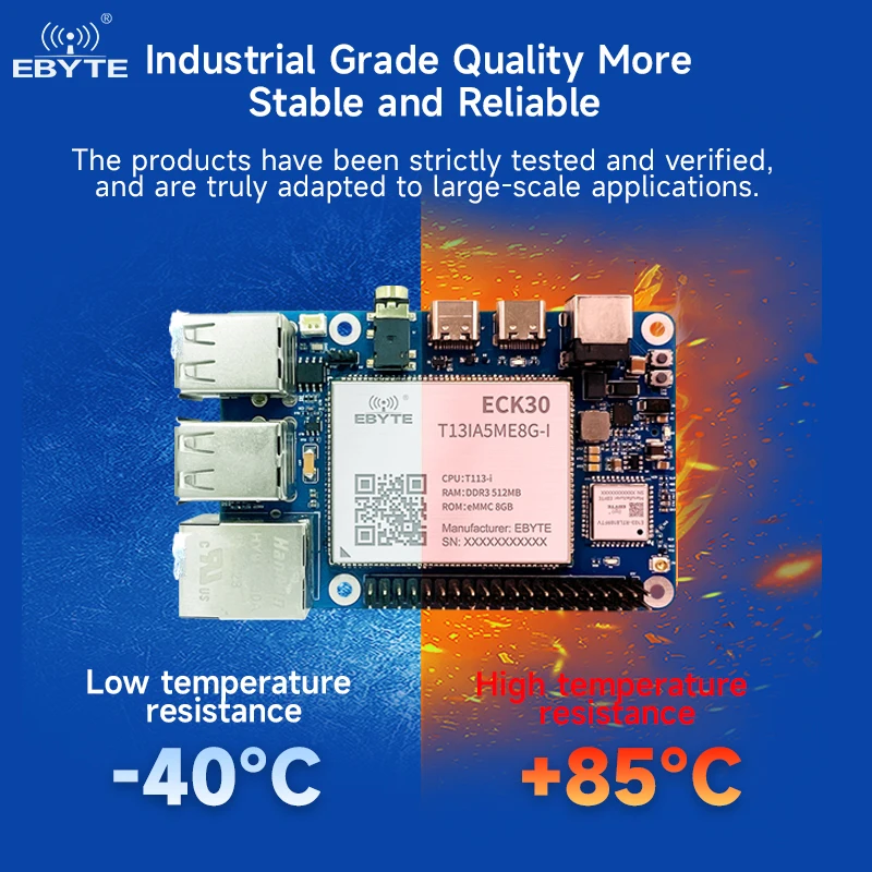 

Industrial Allwinner T113-i Single Board Computer Raspberry Pi Embedded linux Gigabit Ethernet ARMA7 EBYTE ECB30-P4T13IA5ME8G-I