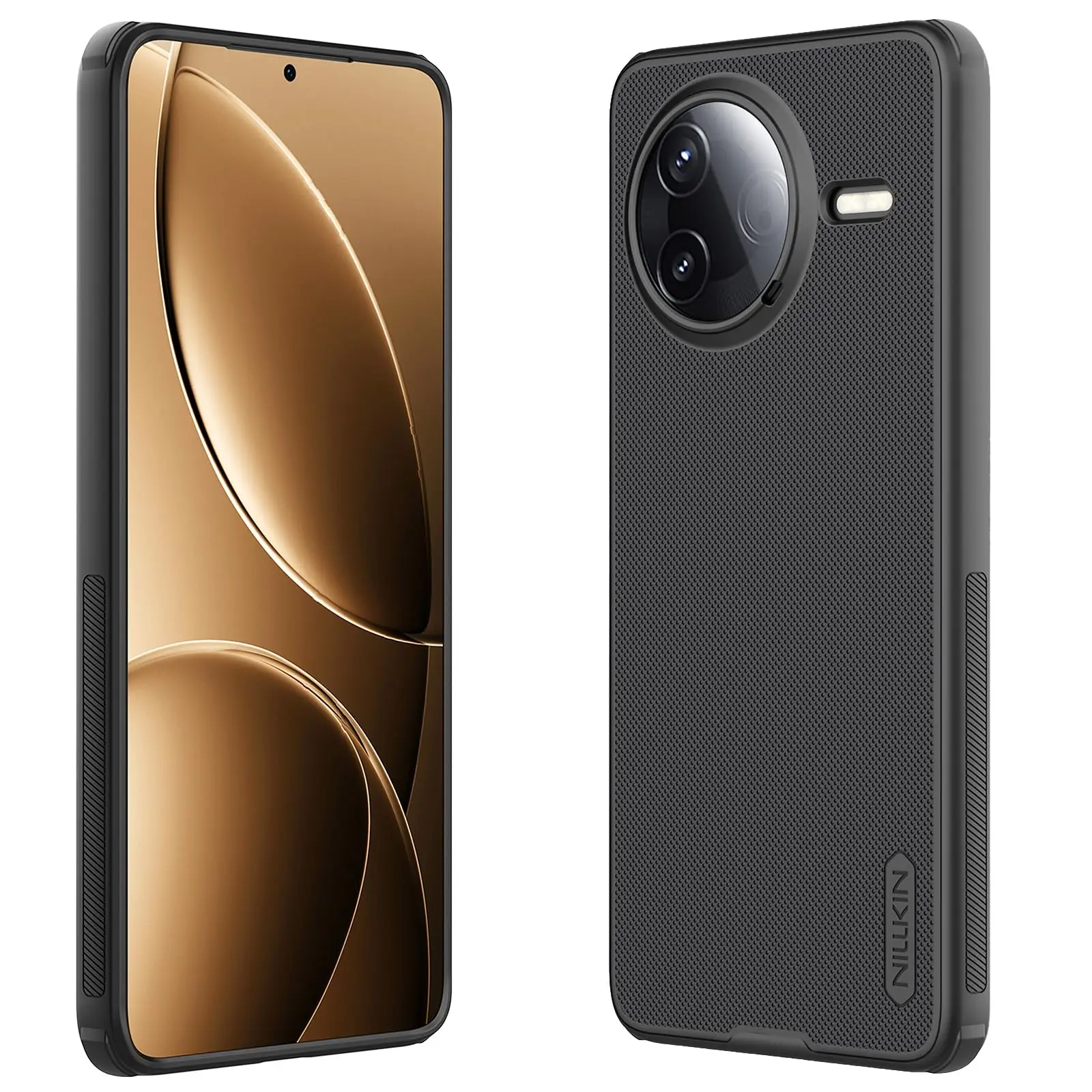 

For Xiaomi Poco F7 Pro Ultra Case Slim Fit Dotted Frosted Shield Matte Hard PC Soft TPU Bumper Corner Airbag Shockproof Shell