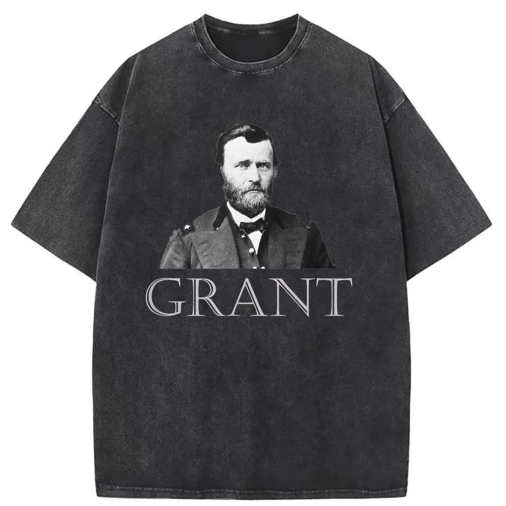 

President Grant Sweatshirts Fall Tshirts Men Long Sleeve Fashionable Normal Sportswears Group Women Unisex Vintage Clothing