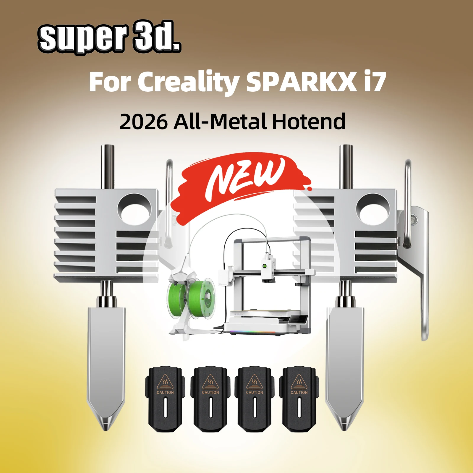 

New Upgraded Quick Swap Hotend Kit for Creality SPARKX i7 3D Printer 0.4mm Nozzle Hot End Replacement Assembly 3D Printer Parts