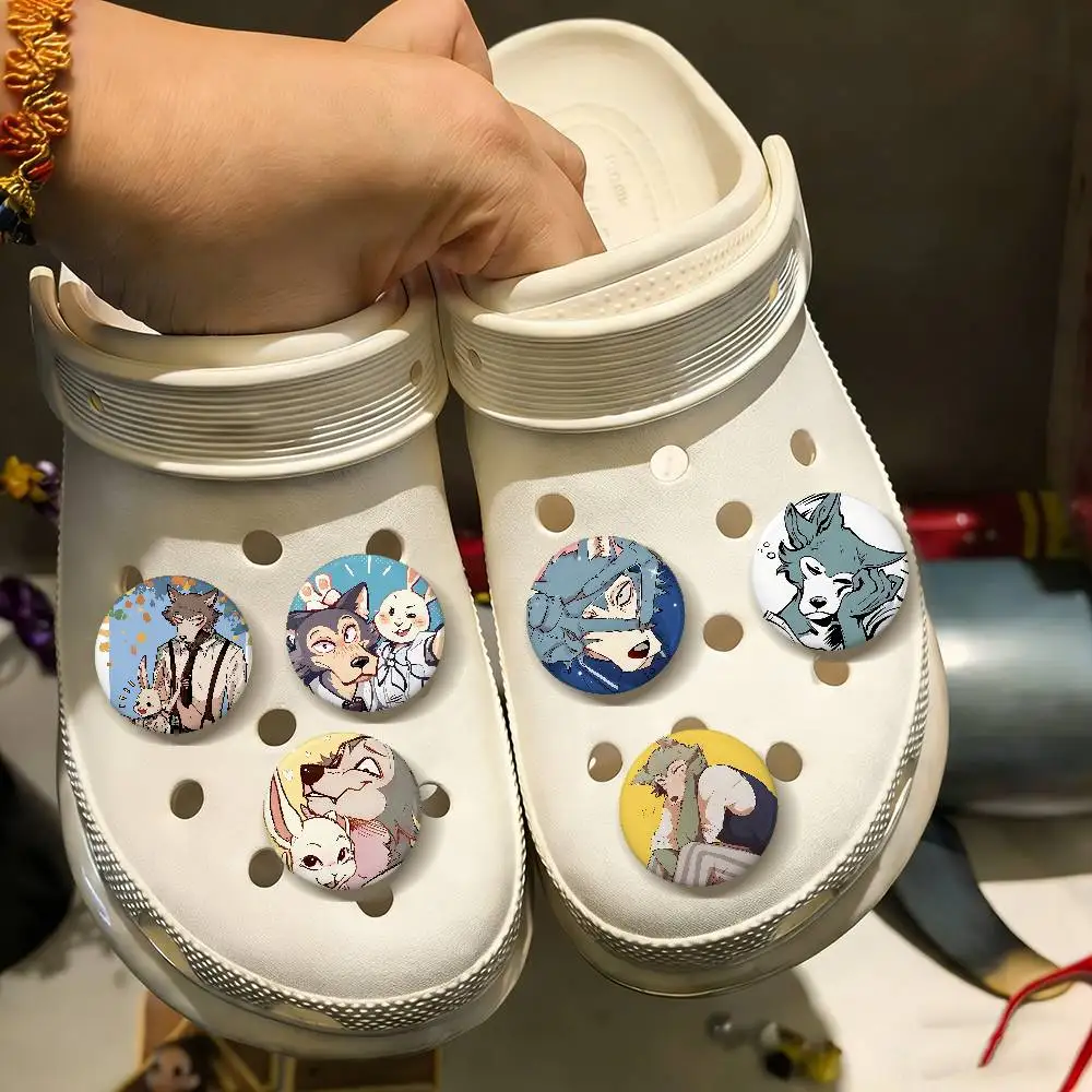 Anime Beastars Badge For Suitable For Crocs Shoes Accessories Pins Brooches Gifts And Clothing Decorations