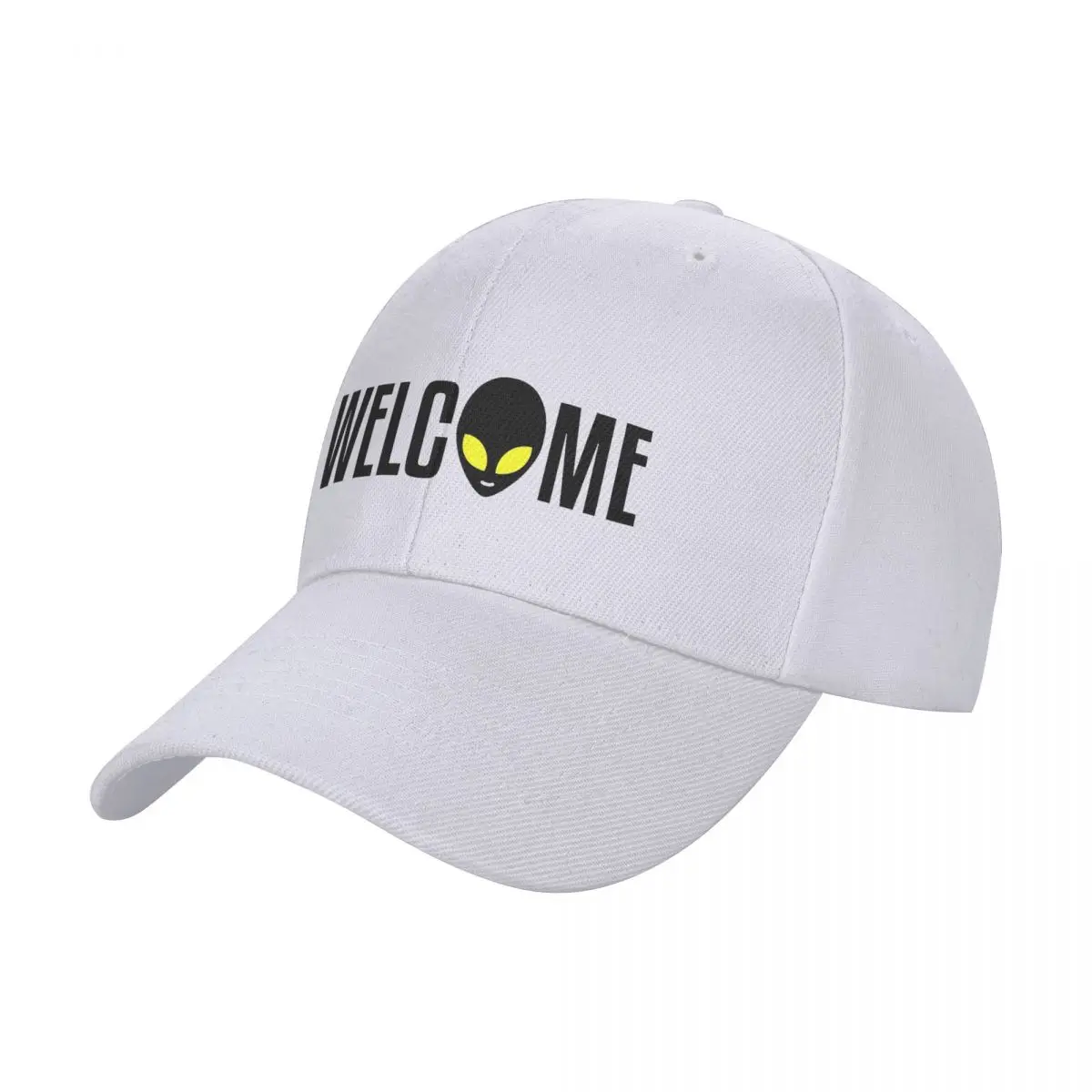 

Men Women Welcome Aliens Hats Casual Baseball Caps Snapback Caps Alien Space Dad Hat Sun Hat Adjustable Dad Hat Summer