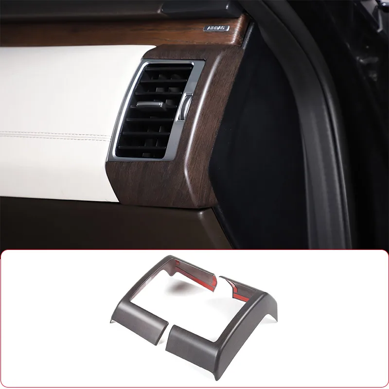 

ABS Oak Wood Grain Car Instrument Panel Side Air Outlet Frame Trim Sticker For Land Rover Discovery 5 LR5 2017-2023 Accessories