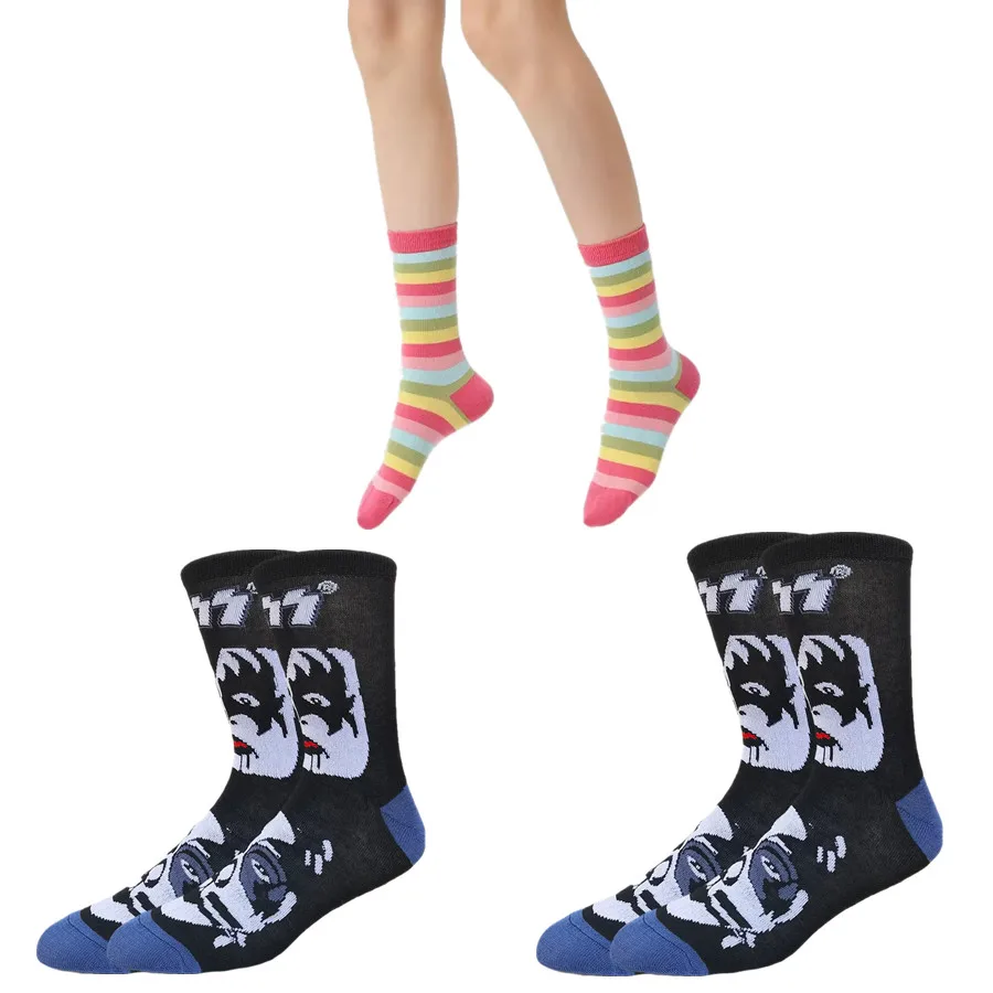 

Уличная мода хип-хоп Рождество Хэллоуин мультфильм аниме носки мужчины женщины новинка забавные повседневные носки для экипажа теплая зимняя одежда