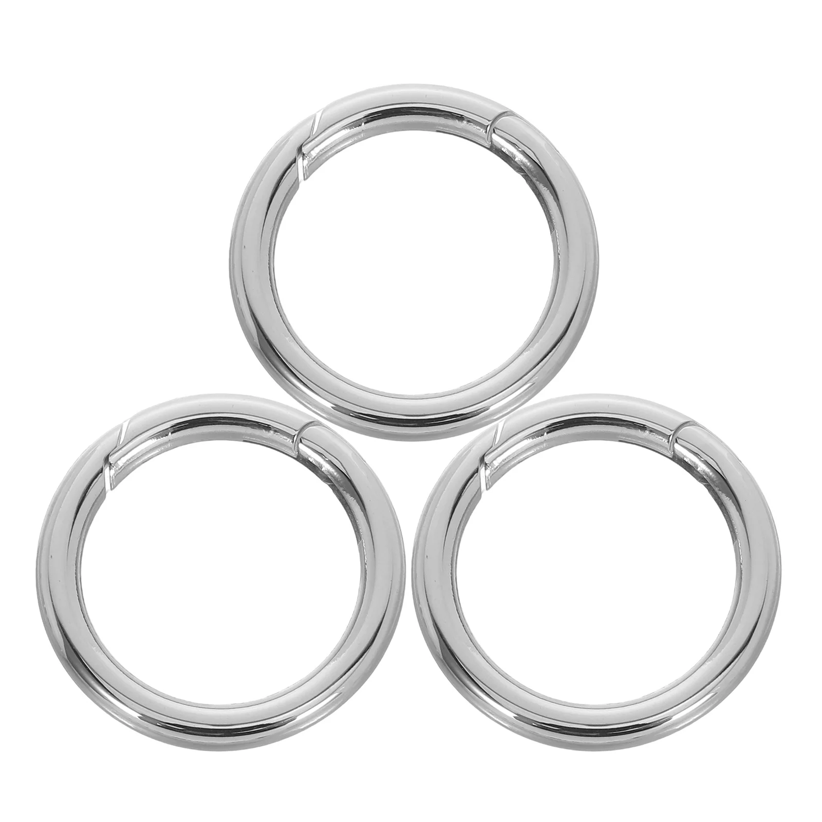 

3Pcs Universal Bag Buckle: Polished Stainless Steel 316 Open Ring Clasp for Travel Gear Purse Strap DIY Snap Hook