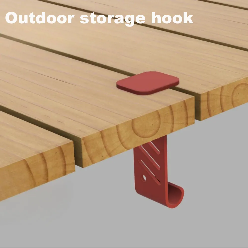 Outdoor Camping Egg Roll Table Side Hooks Multi-functional Portable Storage Hook with Strong Load-Bearing