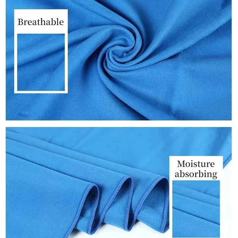 1PC Sports Microfiber Quick Dry Pocket Towel  Yoga Beach Towel Portable Ultralight Absorbent Towel for Swimming Pool Gym Fitness