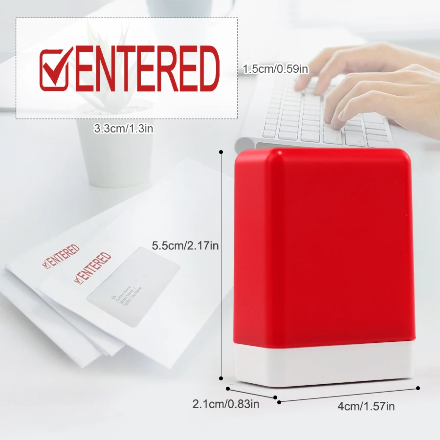 ختم مكتب الحبر الأحمر، سجل العمل، معجون البريد الإلكتروني الأصلي، نسخة باطل مدفوعة، تم إدخالها عشوائيًا بخمسة ألوان #3