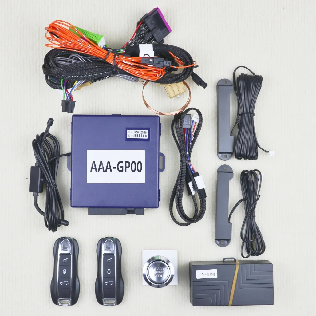 

Обновленная пассивная система сигнализации бесключевого доступа, подходит для Porsche Cayenne 958 2011-2018, комплект кнопок запуска, дистанционный автомобильный стартер