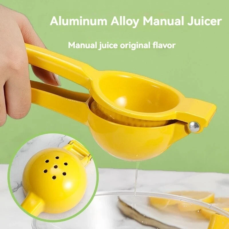 1Pcs Manual Lemon Juicer Clip Colorful Compact Durable Kitchen Gadget Mini Fruit Lemon Clip for Household Use with Juicer