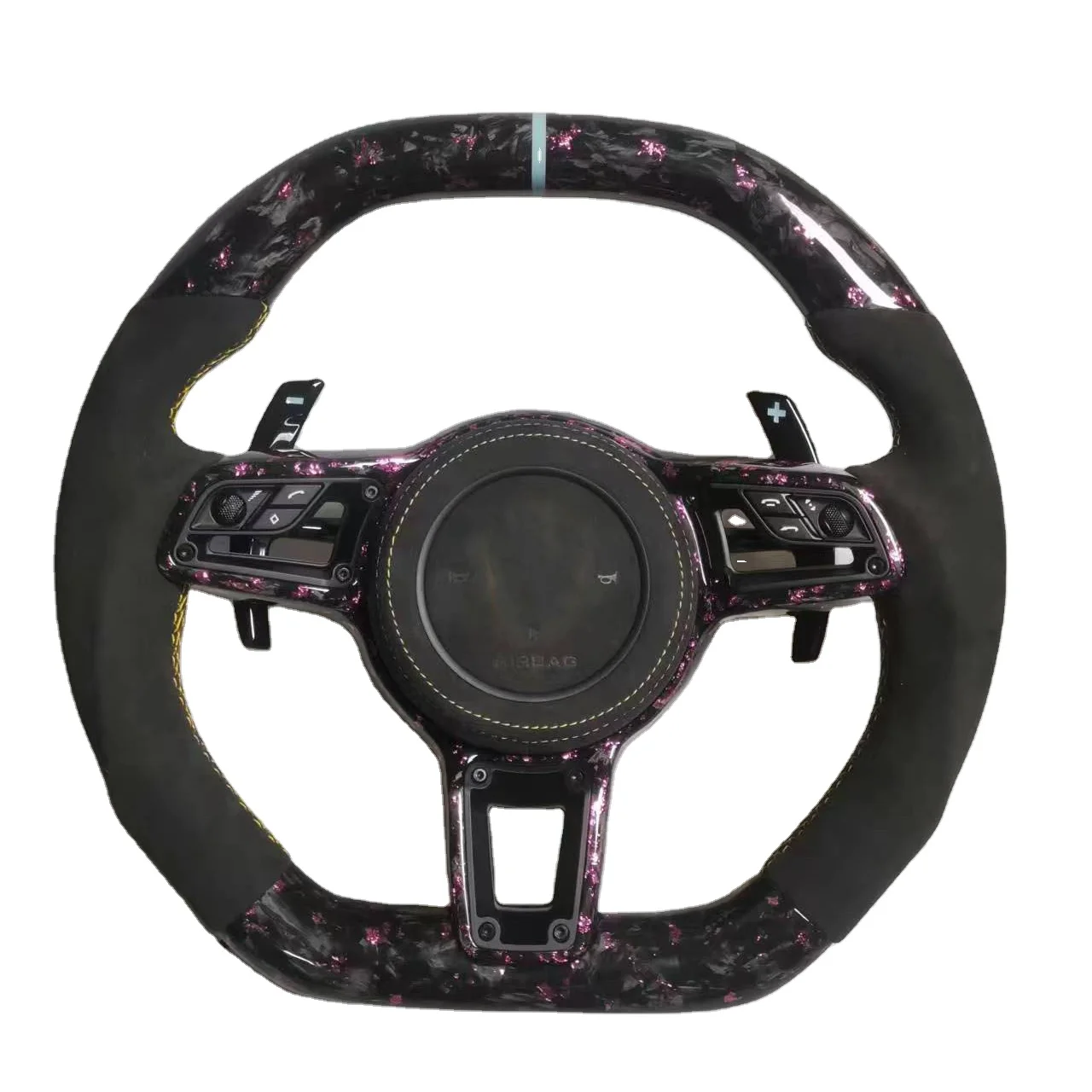 

New Carbon Fiber Car Steering Wheel With Upgrade For Porsches lenkrad Cayenne Panamera 911 997 985 981 Mk2 Boxster Cayman 987