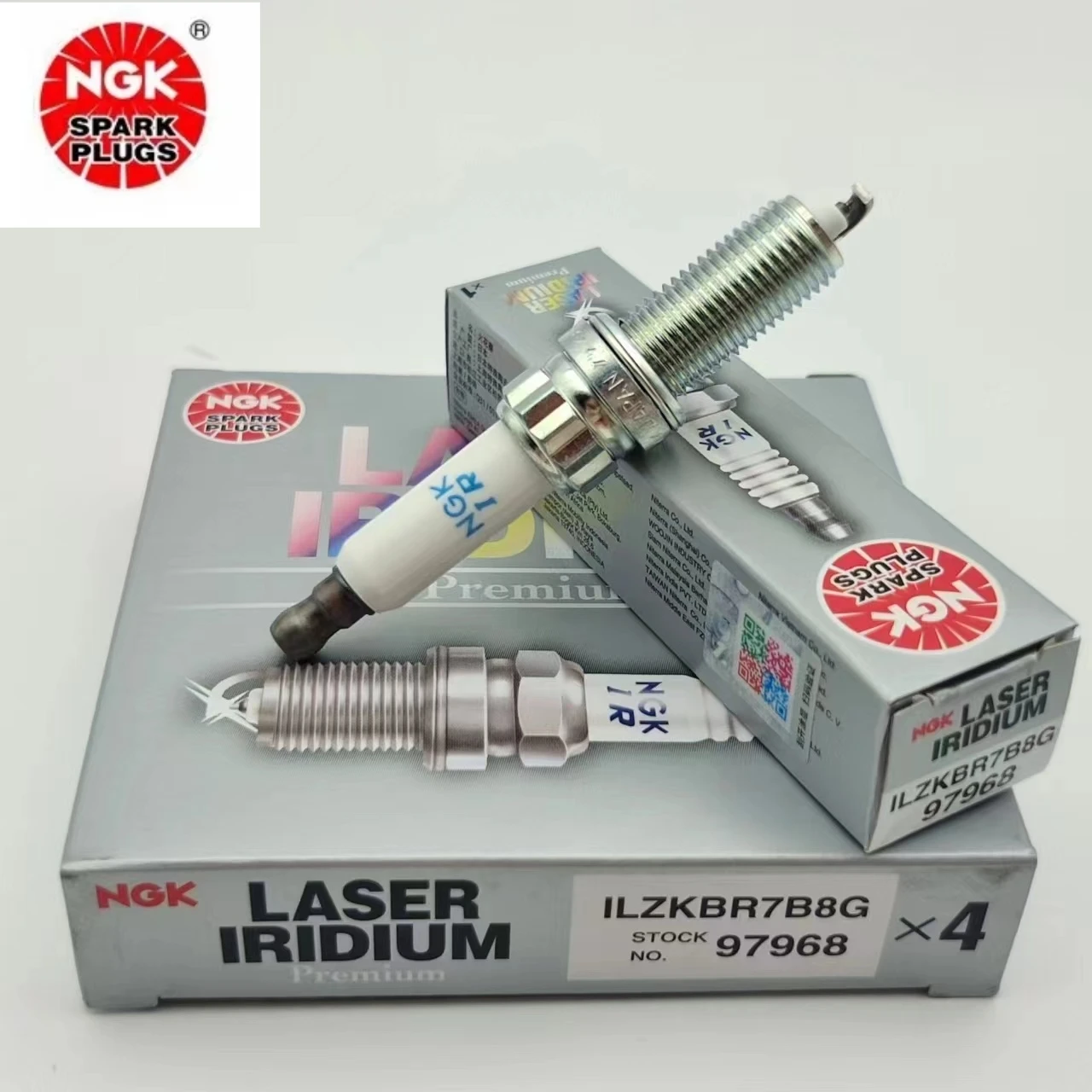 4/6Pcs Original NGK  Iridium Platinum Spark Plug ILZKBR7B8G 97968  For BMW MINI PEUGEOT Citroen 1.6T 12120035531 12127570106