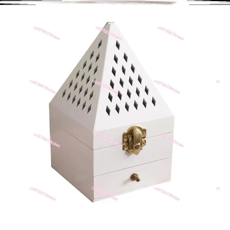 

Creative Chinese Pine Incense Burner Antique Aromatherapy Box Hollow Incense Burner Retro Salvia Officinalis