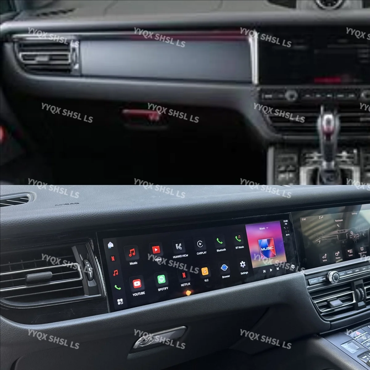 Android Car Multimedia Player For Porsche Macan 2018-2023 Navigation 15“ Co-pilot Entertainment Passenger LCD HD Screen Carplay