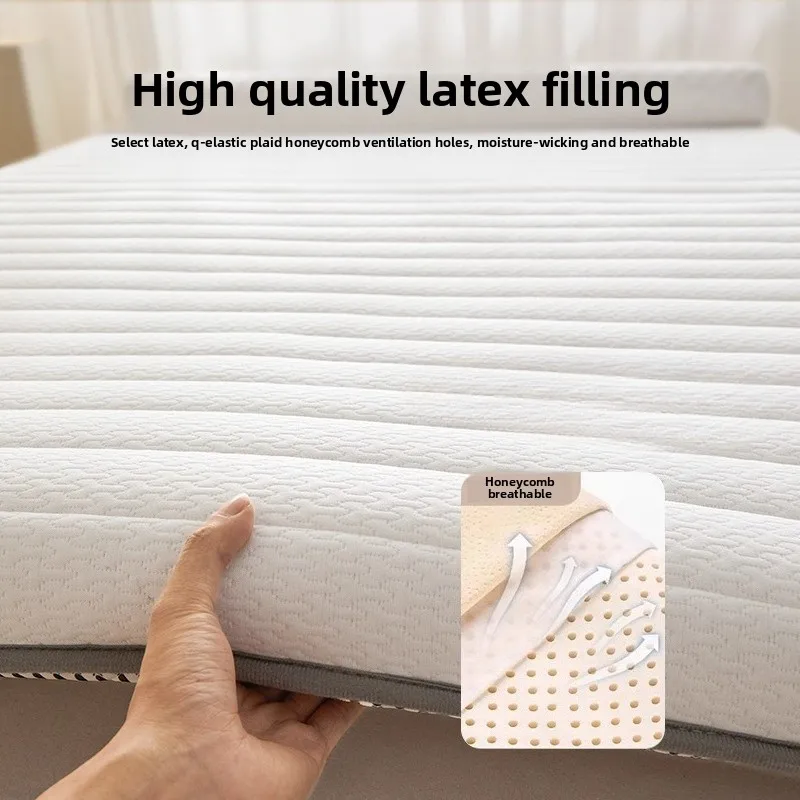 Matelas en coton à mémoire de forme en latex, chambres et dortoirs à double usage, matelas en éponge Tatami