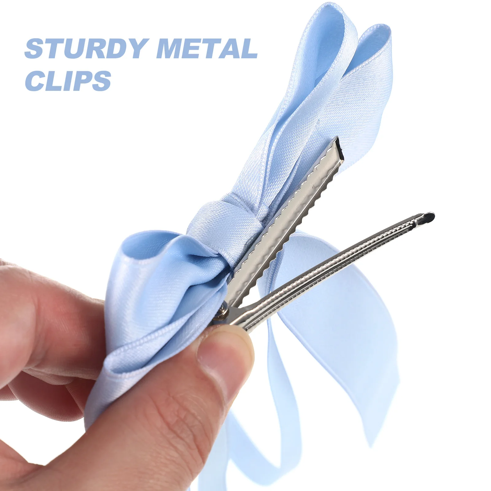 

6 Pcs Clips Colorful Ribbon Accessories Girls Women Hair Bows Teen Accessories For Teen Girls Material Birthday