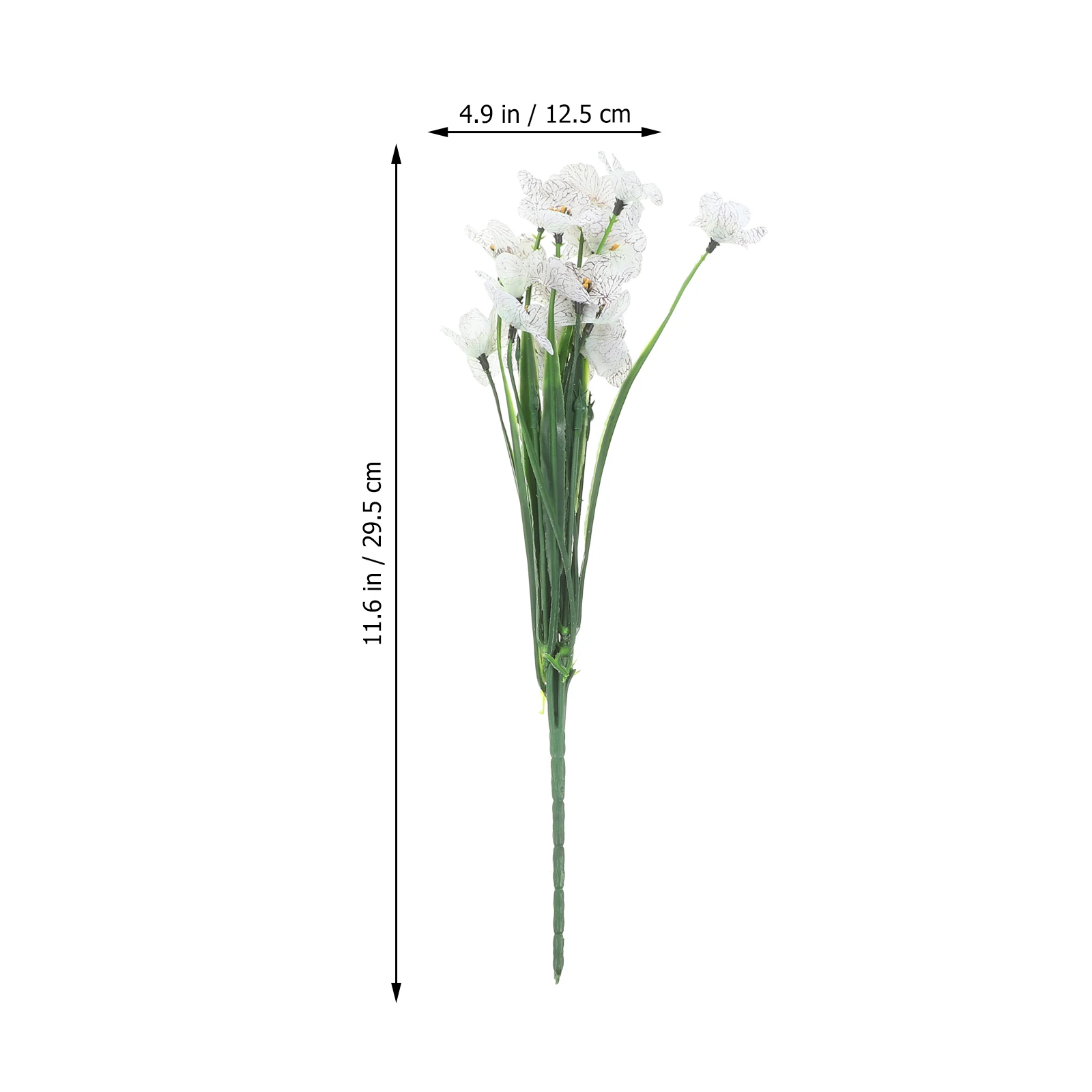 

8pcs Artificial Violet Flowers Fake Faux Stems For Outdoor Indoor Decoration Wedding Crafts Festival Home Decor Diy Flower