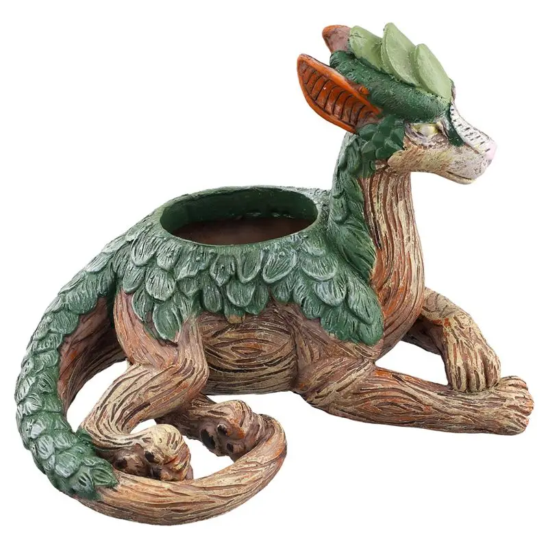 SEWS-Fantastic Animals Plant Pots Succulent Plant Pots Garden Statue Resin Gifts For Nature Lovers