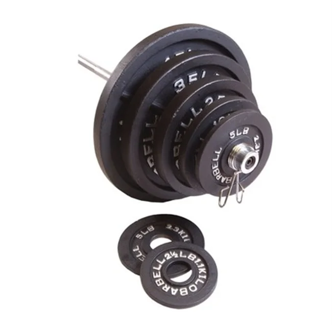 

Hot cast iron standard dumbbell weight plates 45 pounds weight lifting piece