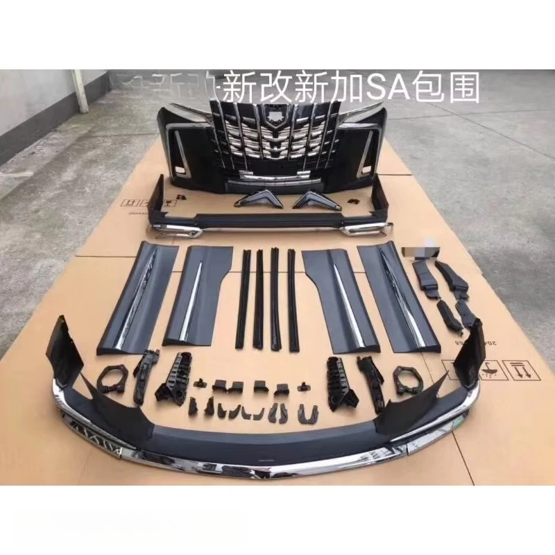 Car Body Kit for Alphard 2015 2016 2017 2018 2019 Alphard Front and Rear Bumper Update SC Body Kits