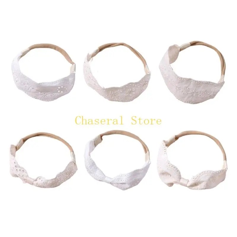 

E7CE Lace Hairband for Baby Creative Soft Hair Band Promotes Parent Child Interaction