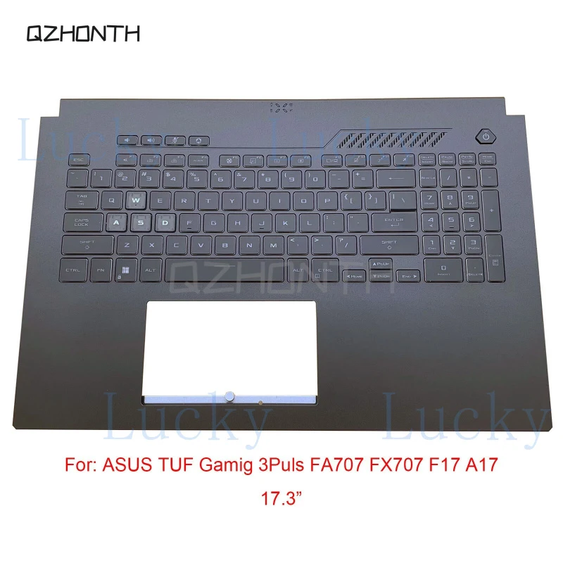 

f Used For ASUS TUF Gamig 3Puls FA707 FX707 F17 A17 Palmrest with Backlit Keyboard