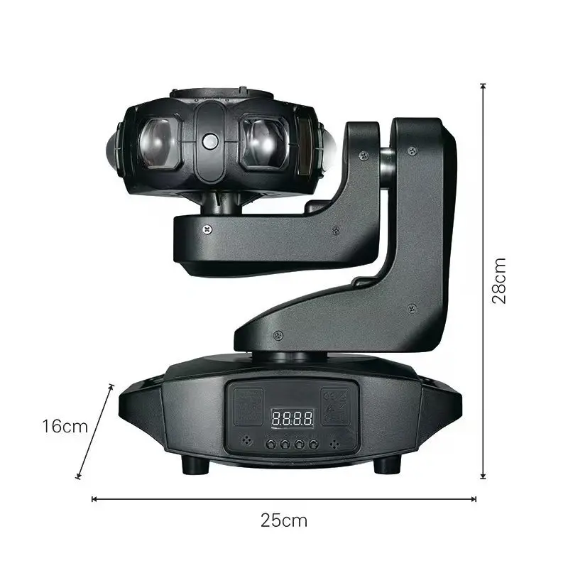 Rueda de viento y fuego de 40W, luz LED de teñido con haz móvil, luz giratoria OVNI, luz con cabezal móvil alienígena