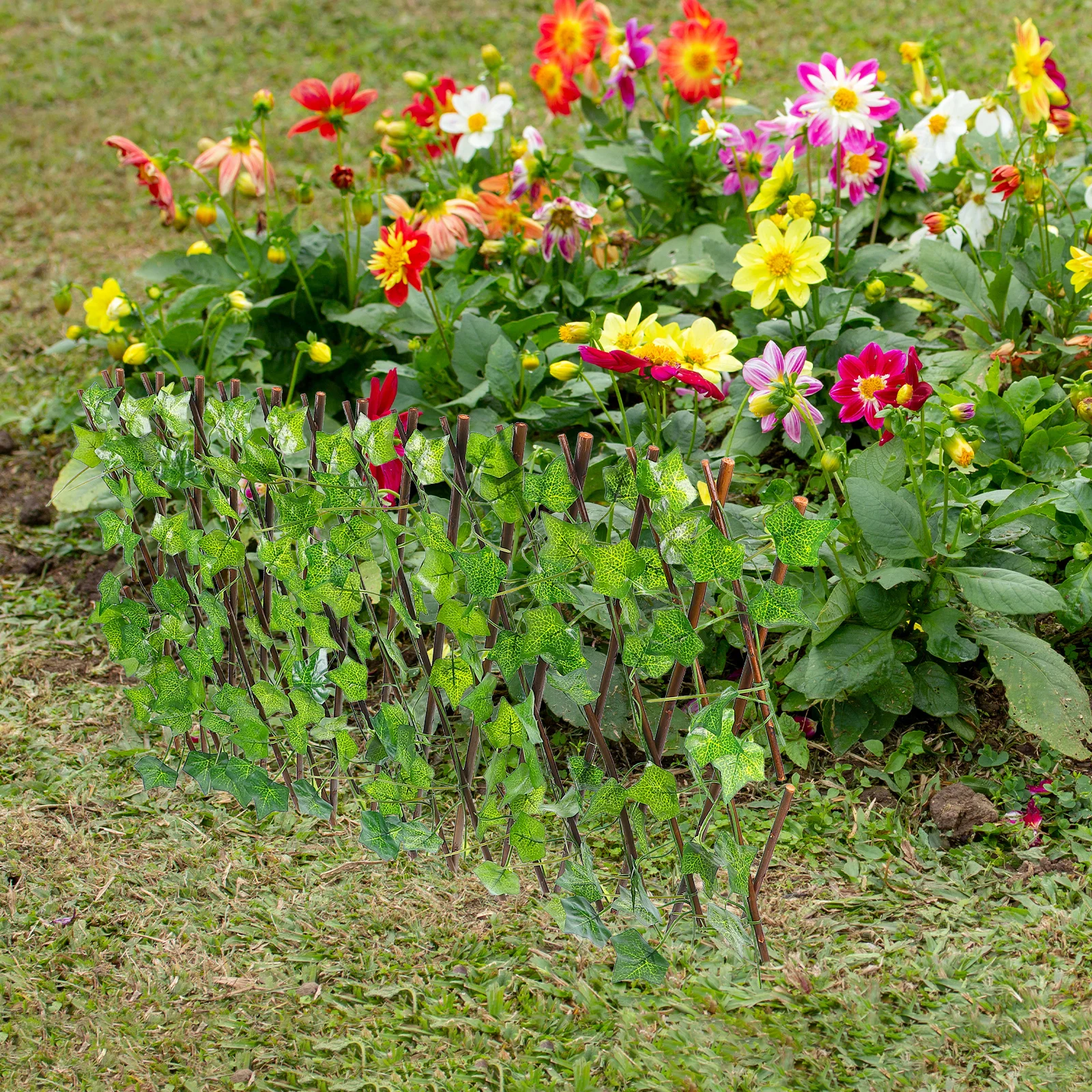 

Expandable Retractable Artificial Green Leaves Fence Faux Privacy Screen Outdoor Garden Yard Balcony Decoration