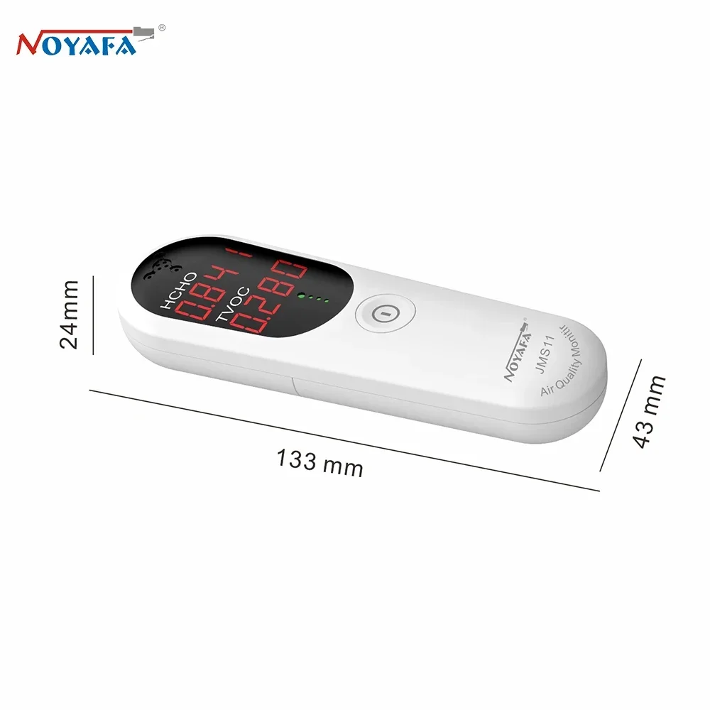 NOYAFA JMS12 Air Quality Monitor Formaldehyde TVOC Meter Portable Sensor Tester CO2 Carbon Dioxide Temperature Humi 2026 Upgrad