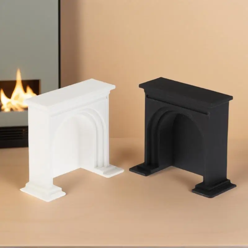 

Миниатюрный камин для кукольного домика 1/12, игрушки для детских ролевых игр, аксессуары для рождественской сцены, декор для кукольного домика