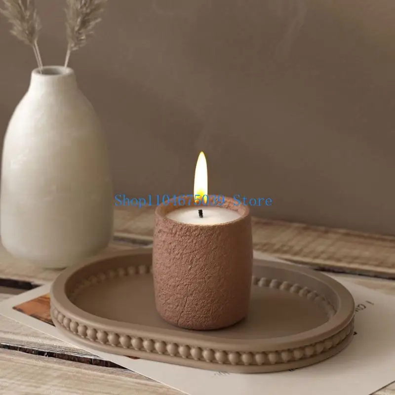 

5asd Practical Oval Plate Flexible Silicone Tray With Sturdy Base Great For Dining Table Setting and Event Daily Use