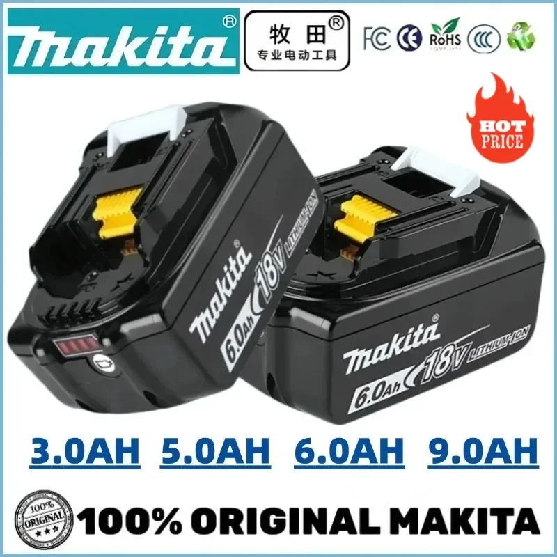 

100% original Makita battery 18V 6.0Ah Makita Powerful Replacement Battery BL1860 BL1850B BL1830 Series Battery