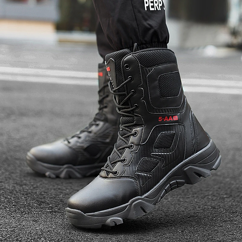 Men Tactical Boots Outdoor Women Army Shoes Desert Boot Training Unisex Ultrallight Military Safety Rapid Response Male Camping image 6