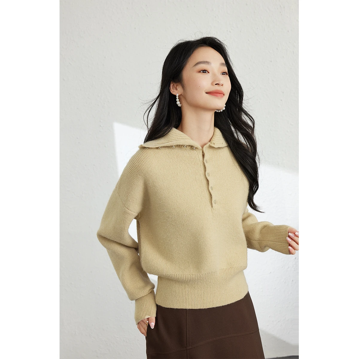 

VIMLY Women's Knitted Sweater Casual 2025 Winter Slim Fit Long Sleeve Pullovers Elegant Turtleneck Thick Ladies Jumpers 73527