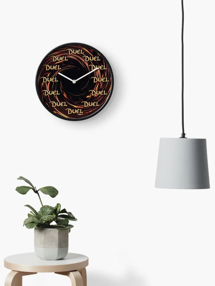 Simple Wall Hung Clock for Study Bedroom Living Room Bathroom, Time to Duel, Modern